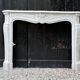 Louis XV style fireplace in Carrara marble circa 1980