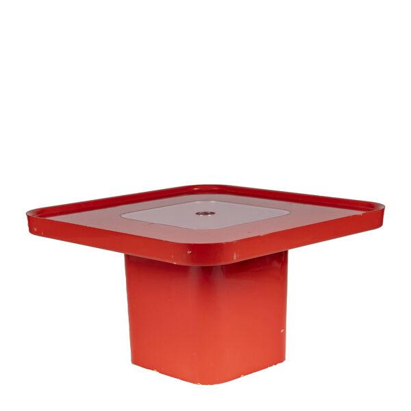 Table de canapé rouge par Peter Ghyczy pour Horn Collection