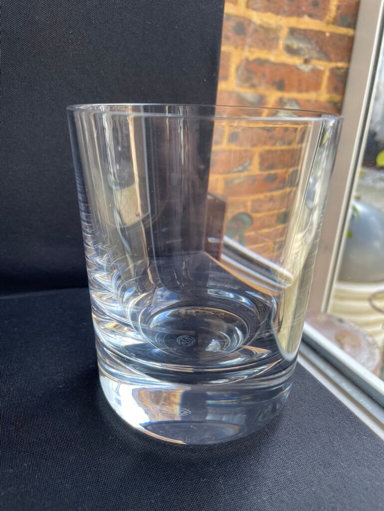 2 Baccarat Perfection whisky glasses stamped