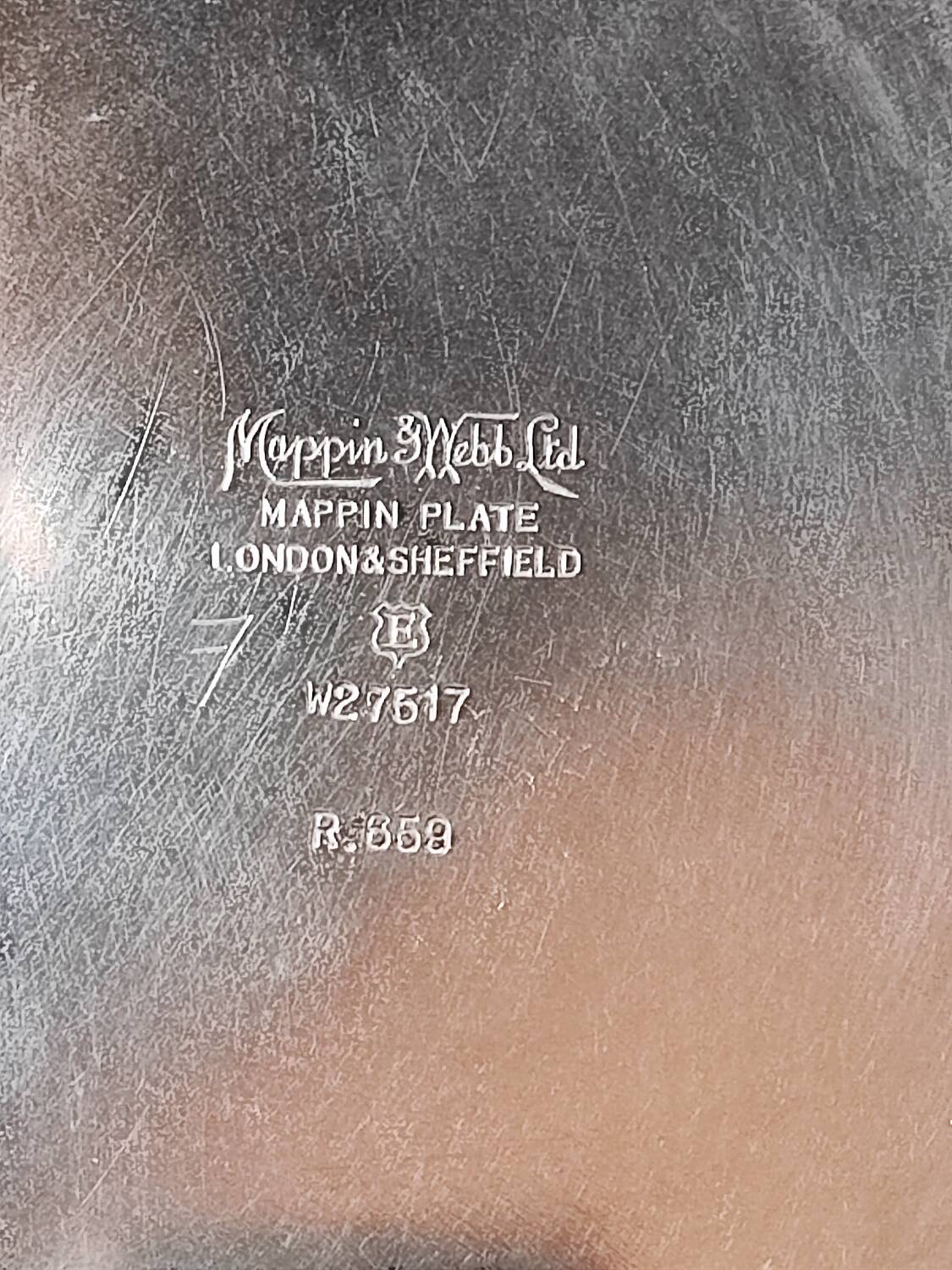 Mappin & Webb silver plated tray