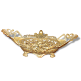 Pique-fleurs jardinière en bronze et zinc style Mucha