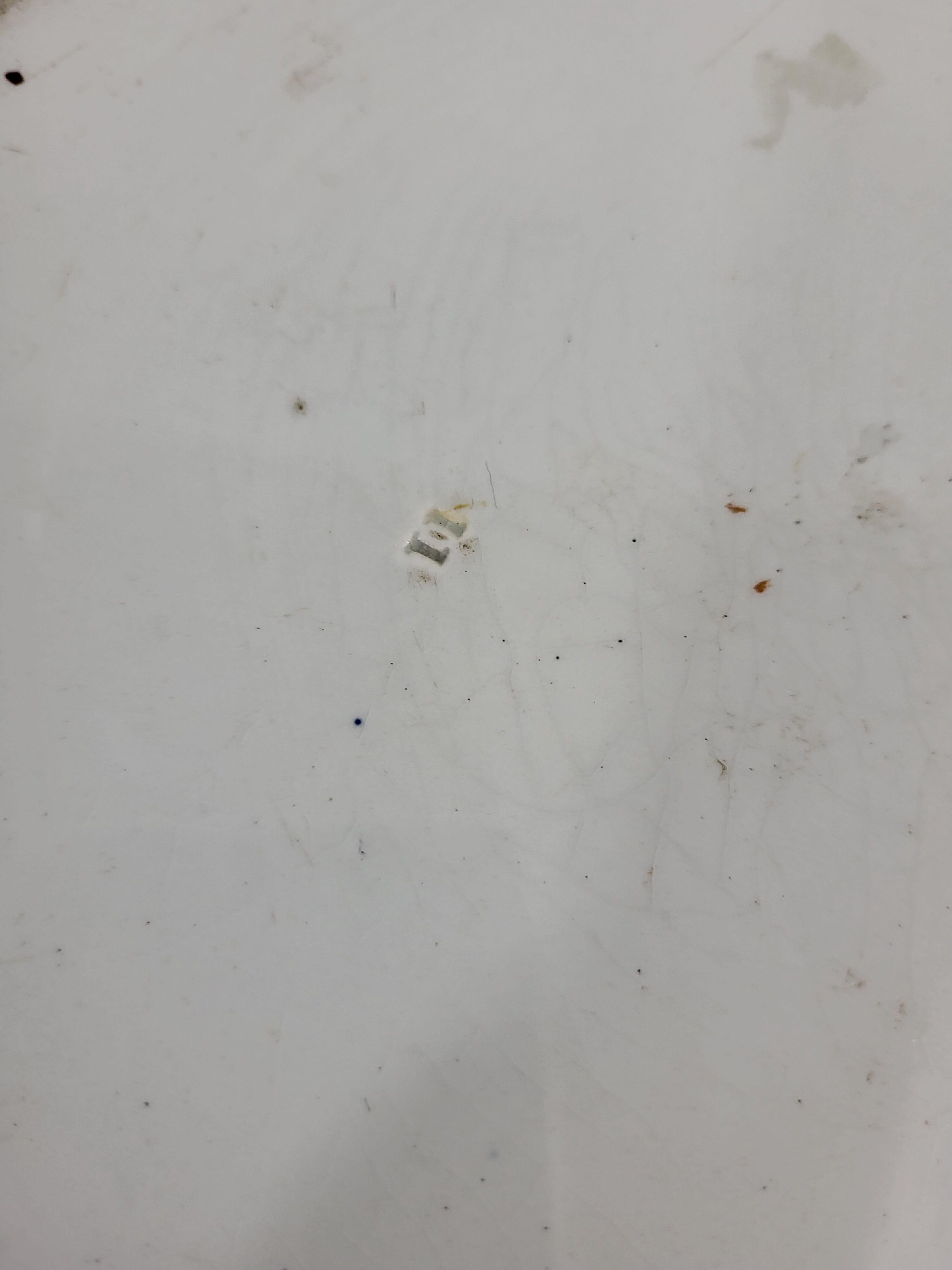 Round earthenware dish from Gien XIXth Horn of Abundance