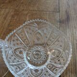 Sucrier verre ciselé