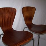 Pair of scandinavian chaisr 60s