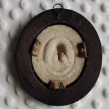 Limestone virgin medallion