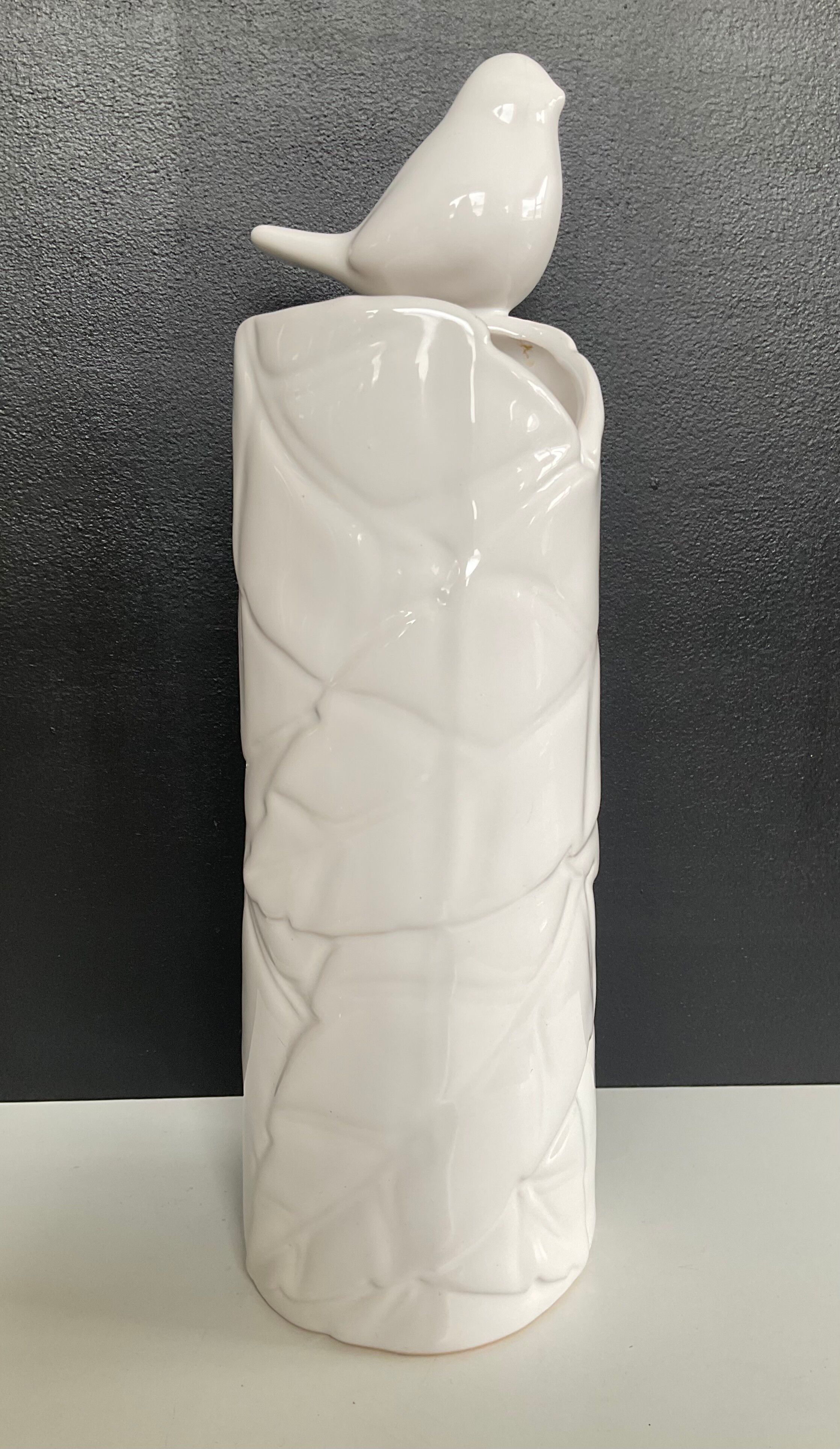 Vintage glazed ceramic vase