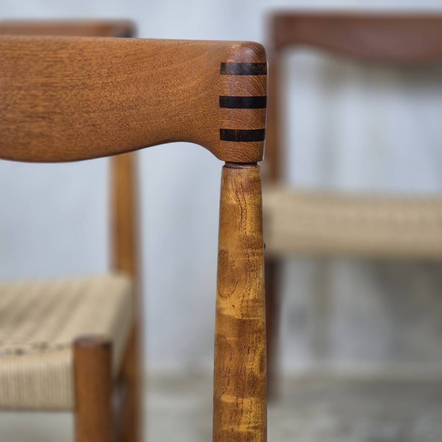 Price for 2 chairs! H.W. Klein, Bramin vintage Danish new papercord