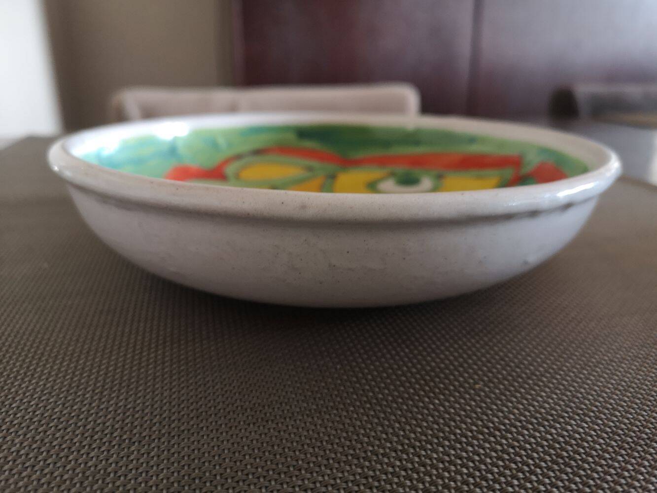 Glazed terracotta bowl/centerpiece - Giovanni Desimone - Italy - 1960s