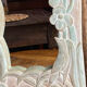 Carved wooden mirror