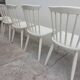 Série de 6 chaises de bistrot vintage