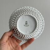 pair of antique twisted porcelain bowls