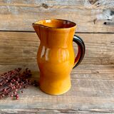 Vintage glazed ceramic pitcher