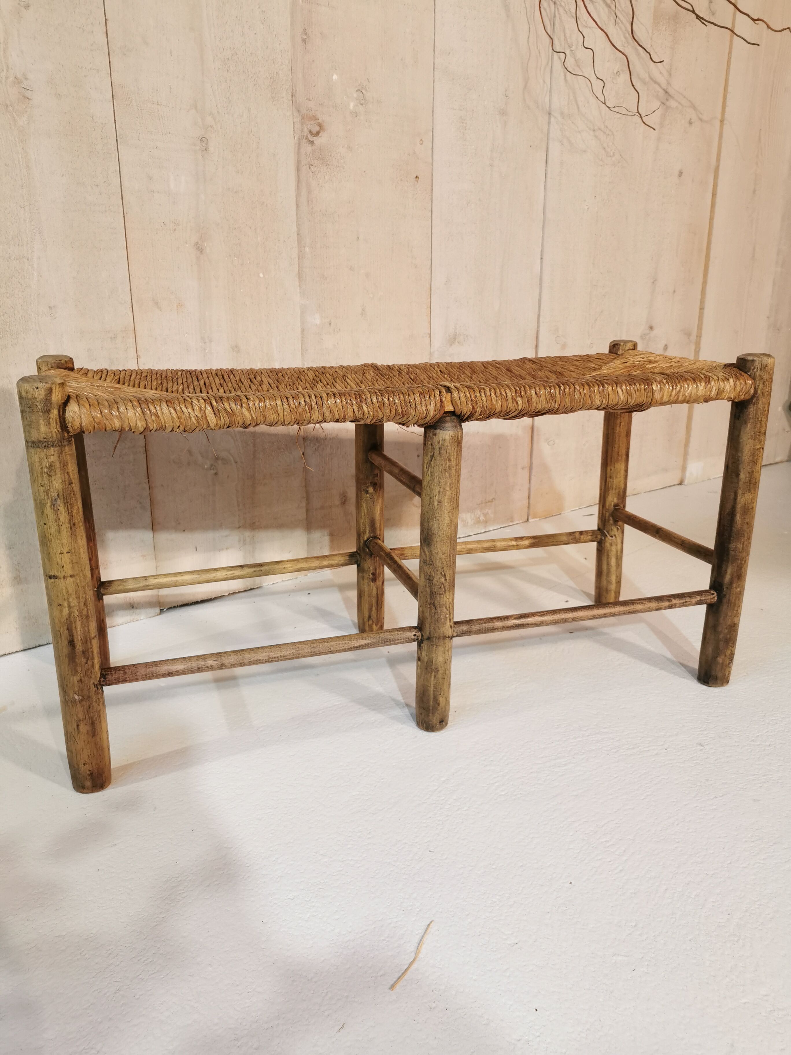 Straw bench