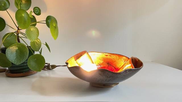 Lampe coquillage vallauris vintage
