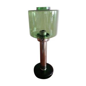 Bougeoir laiton et verre