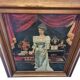 Peinture Art Nouveau avec une jeune fille École belge, fin des années 1800