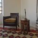 Art Deco studded leather club chair