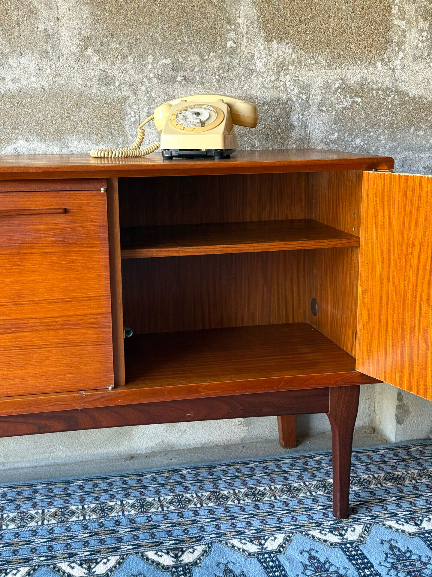 Vintage Scandinavian teak sideboard, 1960.