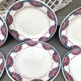 Flat plates old art deco pattern