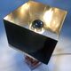 Table Lamp • Cube • Fractal Resin • Polished Steel • Chrome • 1970