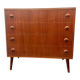 Scandinavian chest of drawers with compass feet