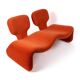 Two-seater bench "Djinn" by Olivier Mourgue for Airborne, 1965