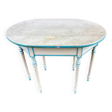 Reupholstered center table