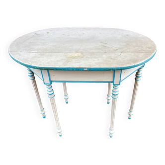 Reupholstered center table