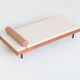 Dutch daybed in teak, metal and wool, mid-century, The Netherlands, 1960