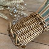 Vintage wicker bottle