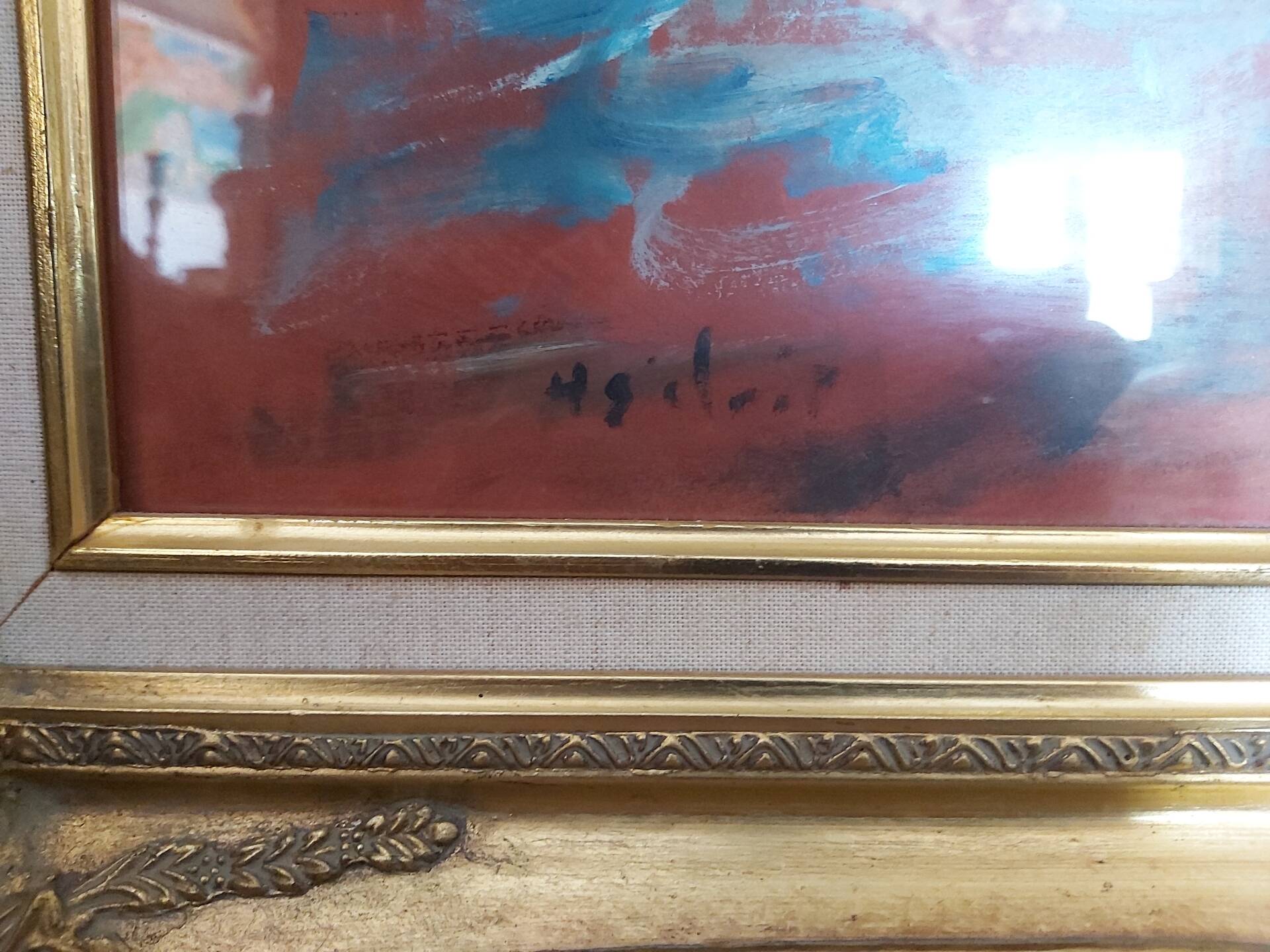 Tableau bord de mer, saint-clair