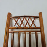 Wall mail rack in bamboo 60s 70s