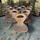 Suite de 10 chaises bistrot modèle fourmi par baumann