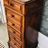 Bedside above marble with a niche and 4 drawers