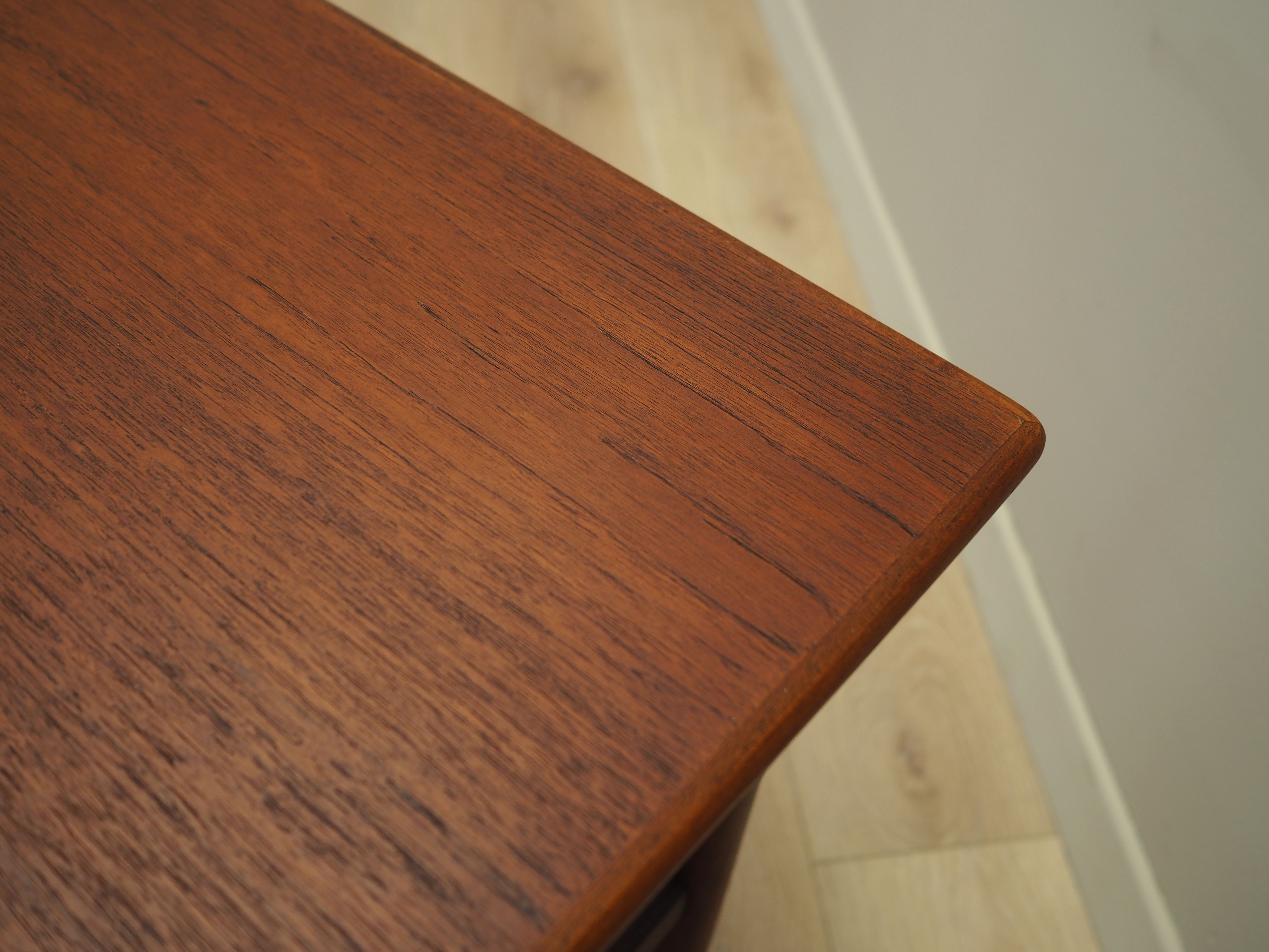 Teak coffee table, Danish design, 1970s, manufacturer: Vitzè