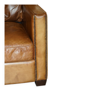 Three-seater leather sofa Viscount William Halo Timothy Oulton