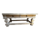 Solid wood coffee table in chic country style / distressed – 120 cm