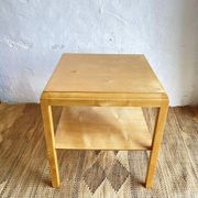 Swedish modern birch side table, late 20th century