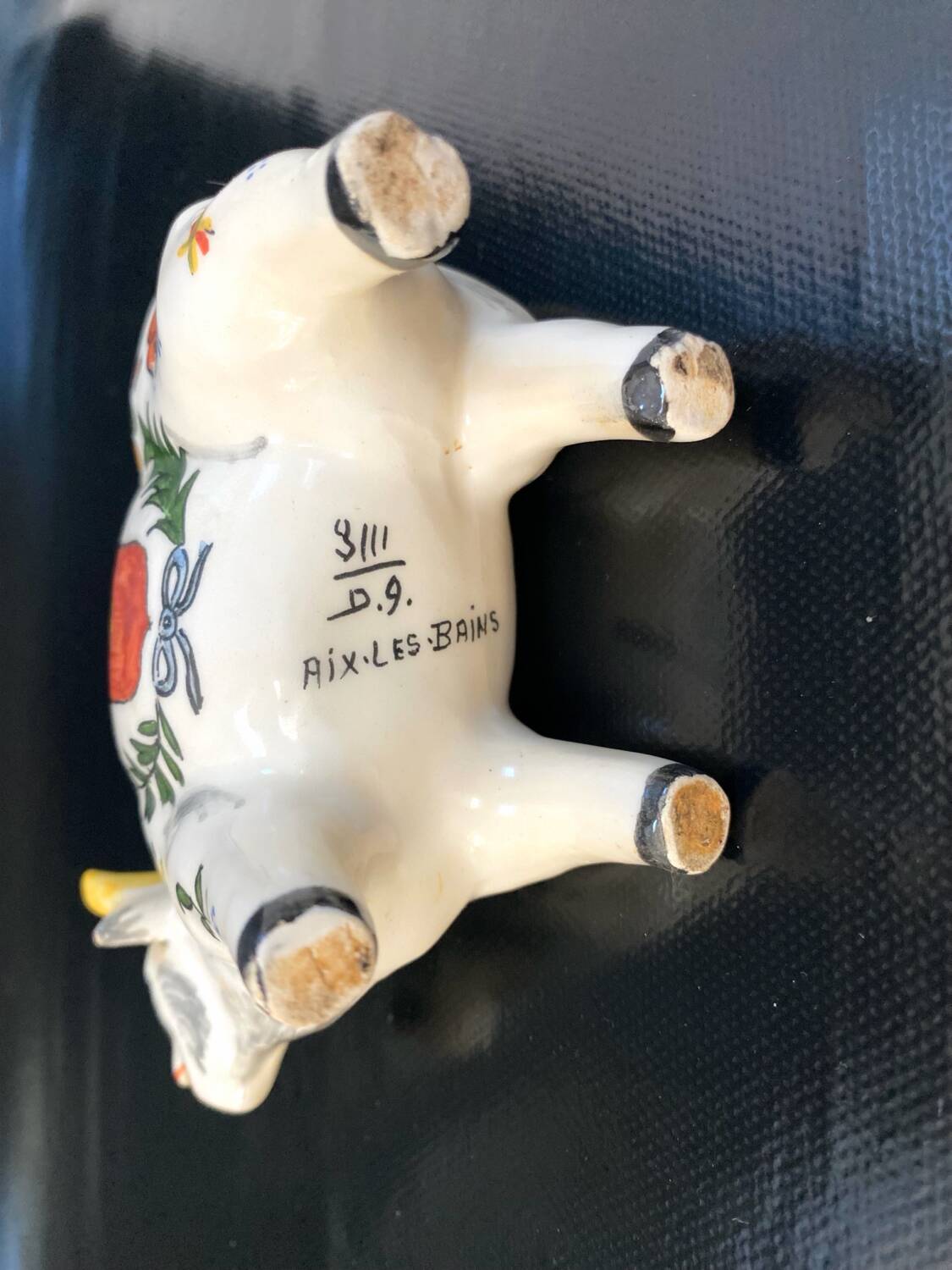 Creamer / Milk jug / Ceramic cow Aix-les-Bains