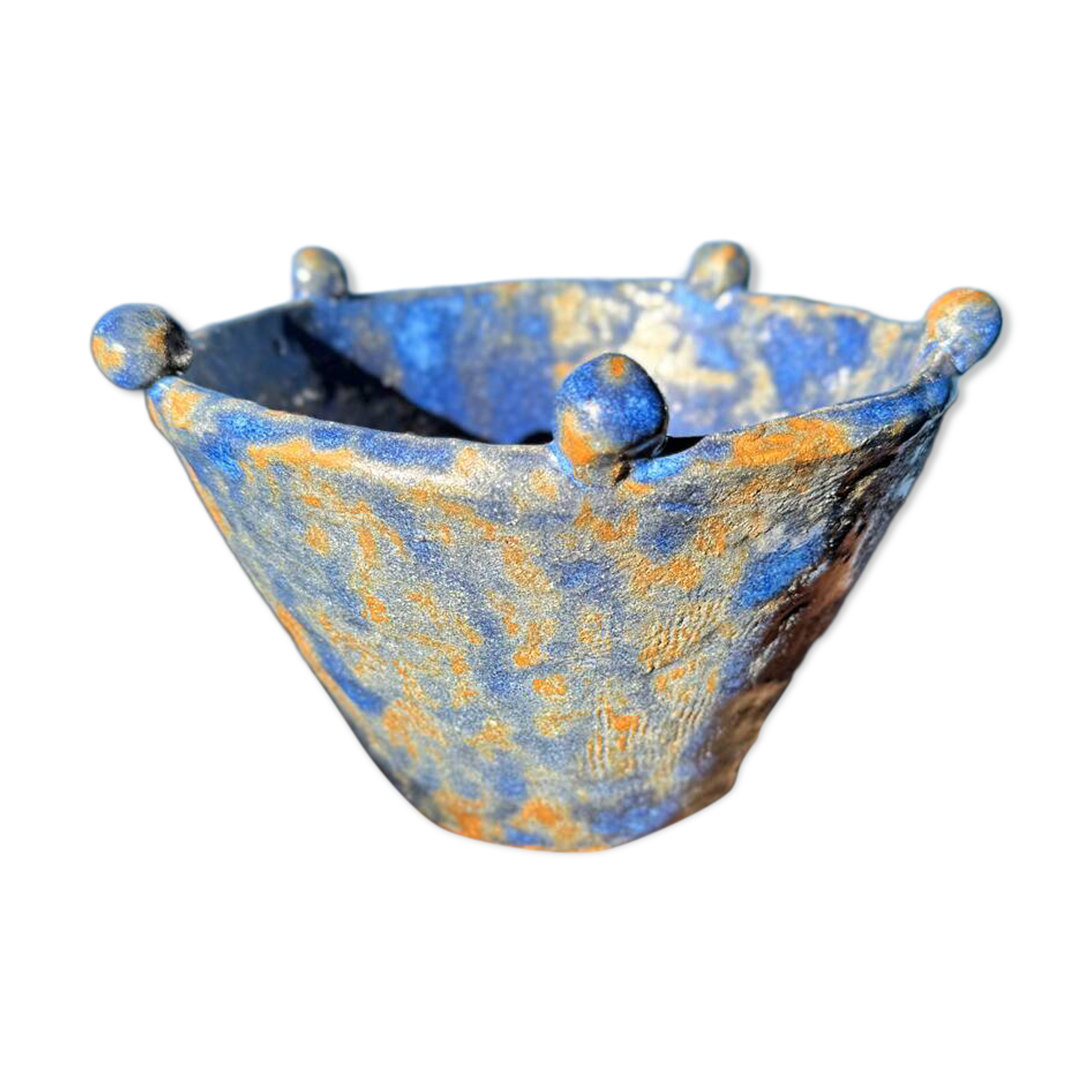 Art Deco enamelled ceramic pocket bowl Madoura Vallauris