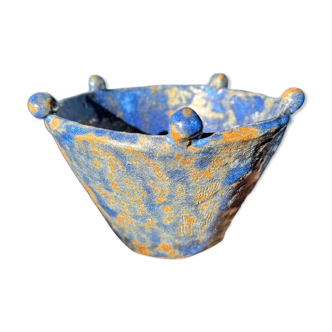Art Deco enamelled ceramic pocket bowl Madoura Vallauris