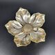 metal flower with removable petals 1970s