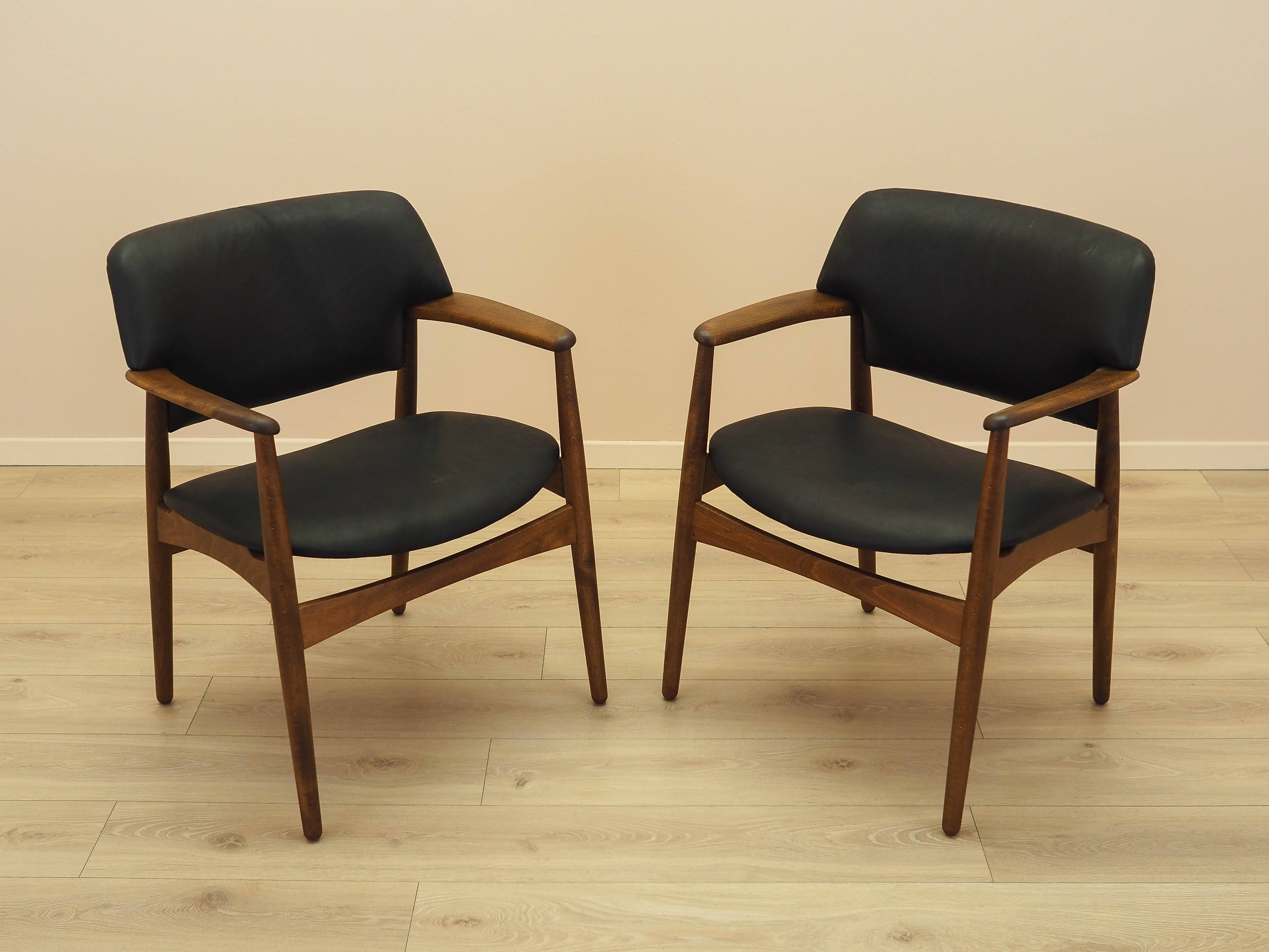 Larsen & Madsen Oak Lounge Chair for Fritz Hansen, 1970s