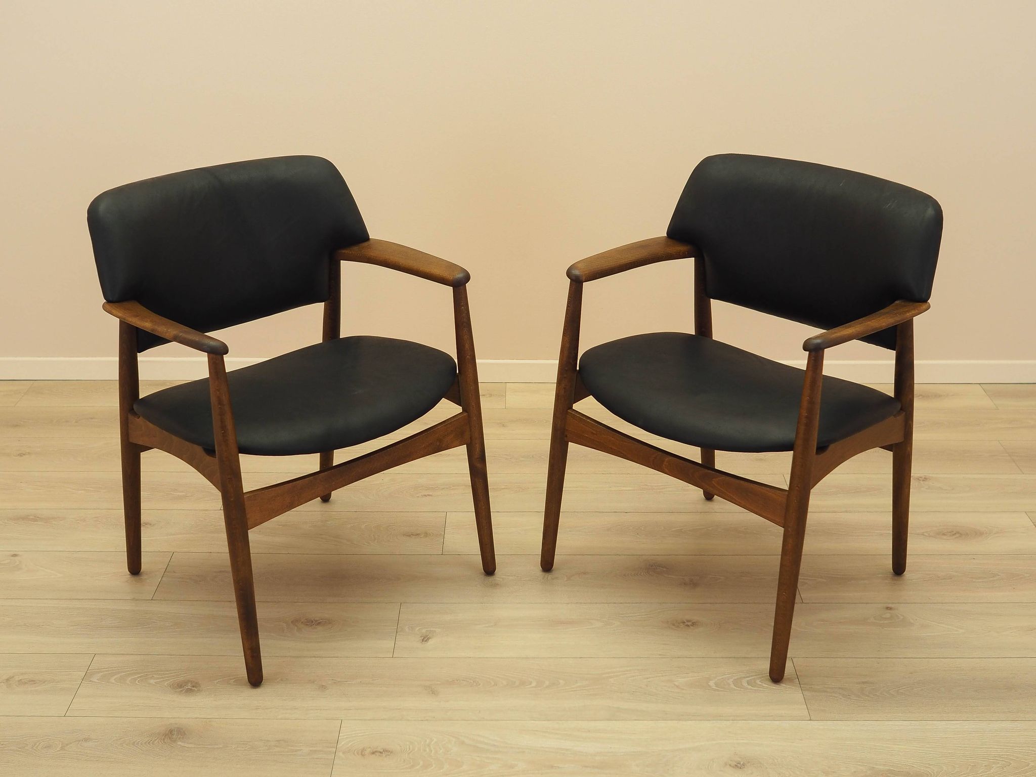 Larsen & Madsen Oak Lounge Chair for Fritz Hansen, 1970s