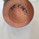 Grey/Black ceramic pitcher signed TL Corti - height 25cm
