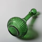 Vintage Emerald Green Glass Decanter / Rare Bottle with Stopper / Empoli
