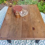 Low farmhouse table in solid oak
