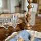 Vintage copper brass candle holder