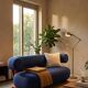 Two-seater sofa Moroso Pipe Blue