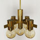 Swedish brass chandelier model 1892 by Hans Agne Jakobsson